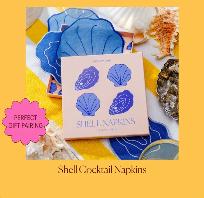 Perfect Gift Pairing: Shell Cocktail Napkins