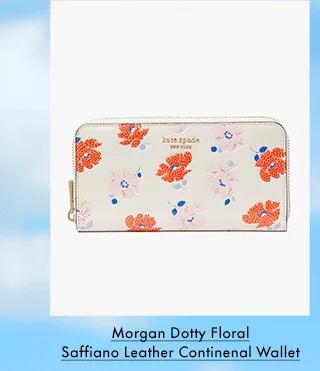 Morgan Dotty Floral Saffiano Leather Continental Wallet