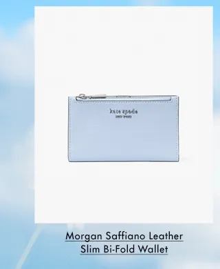 Morgan Saffiano Leather Slim Bi-Fold Wallet