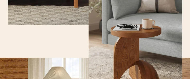 Falco smoked oak side table.
