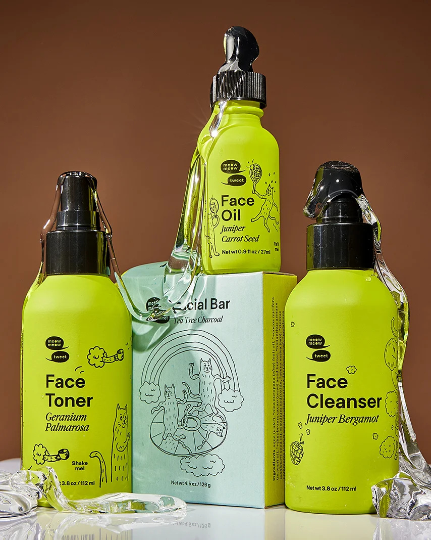 A pyramid of our blemish fighters with slime on them