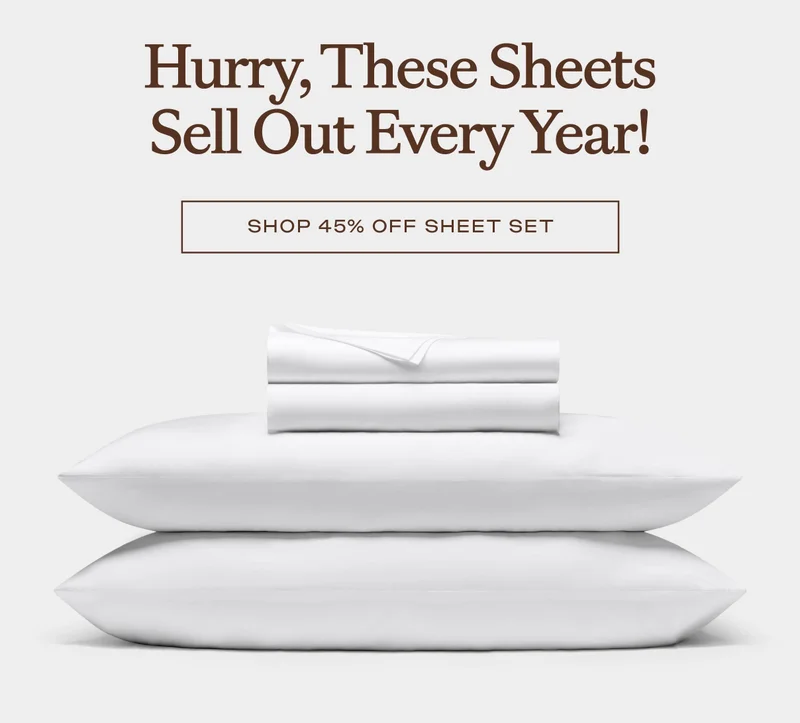 45% off bedding