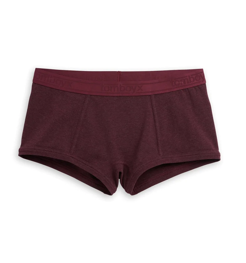 Image of Boy Shorts - Black Cherry Heather