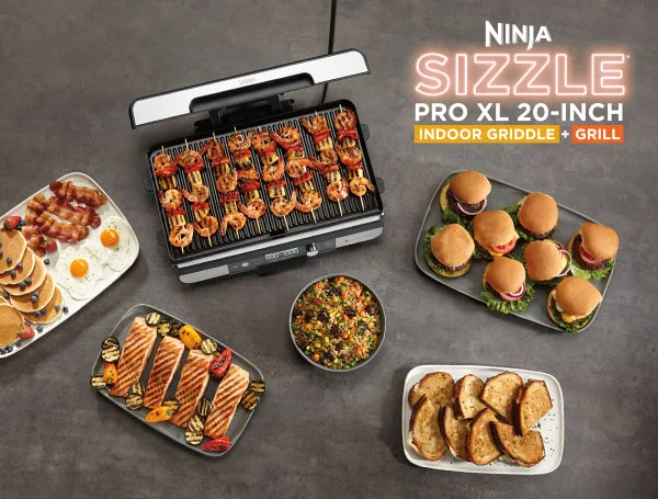 Ninja Sizzle® Pro XL 20-Inch Indoor Griddle + Grill