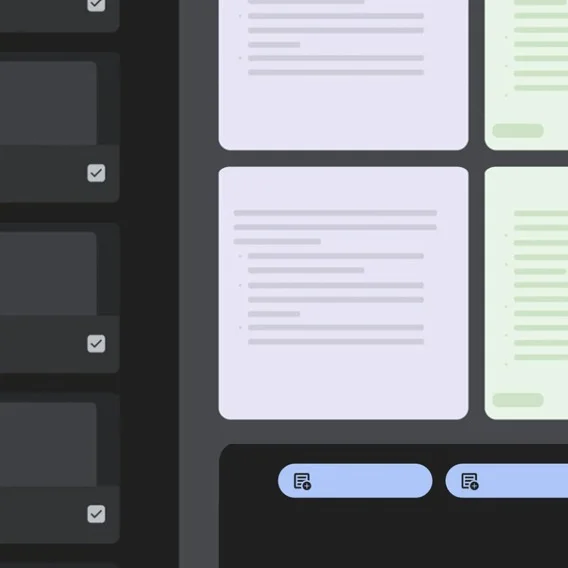 an illustration of checked boxes by digital notes