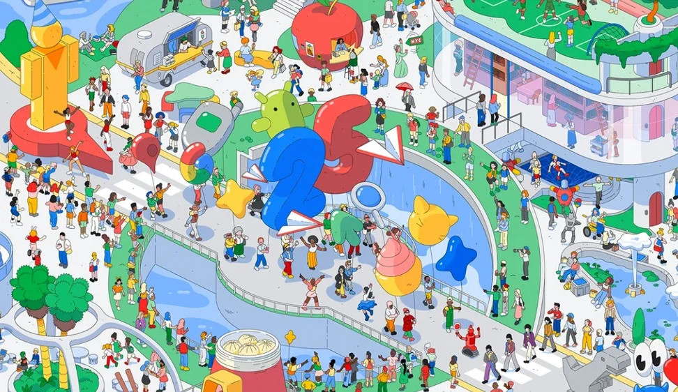 an illustration of search trends with the number 25 in the middle