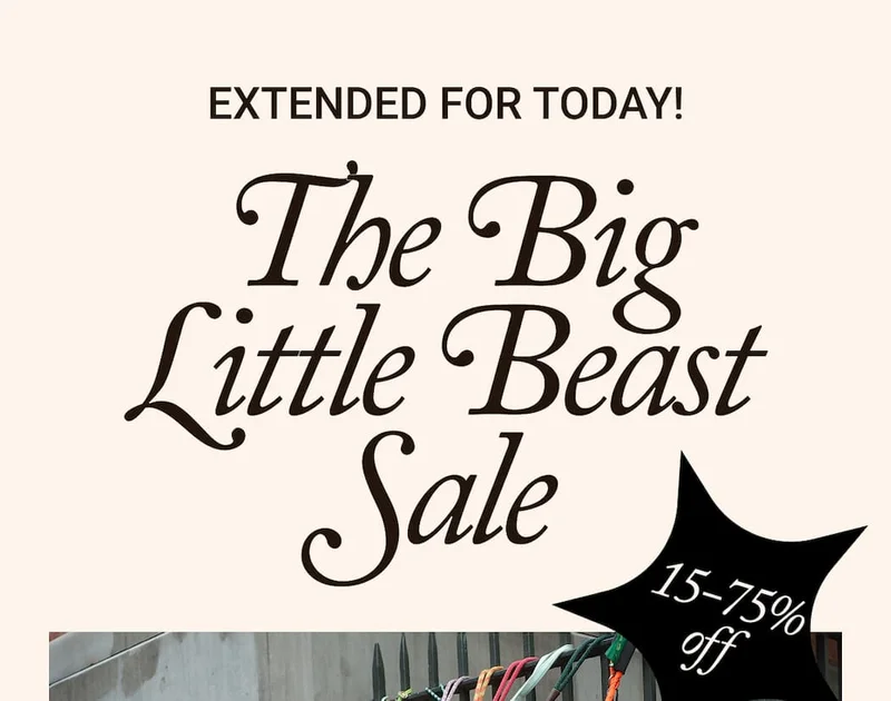 The Big Little Beast Sale
