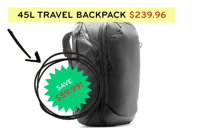 45L Travel Backpack