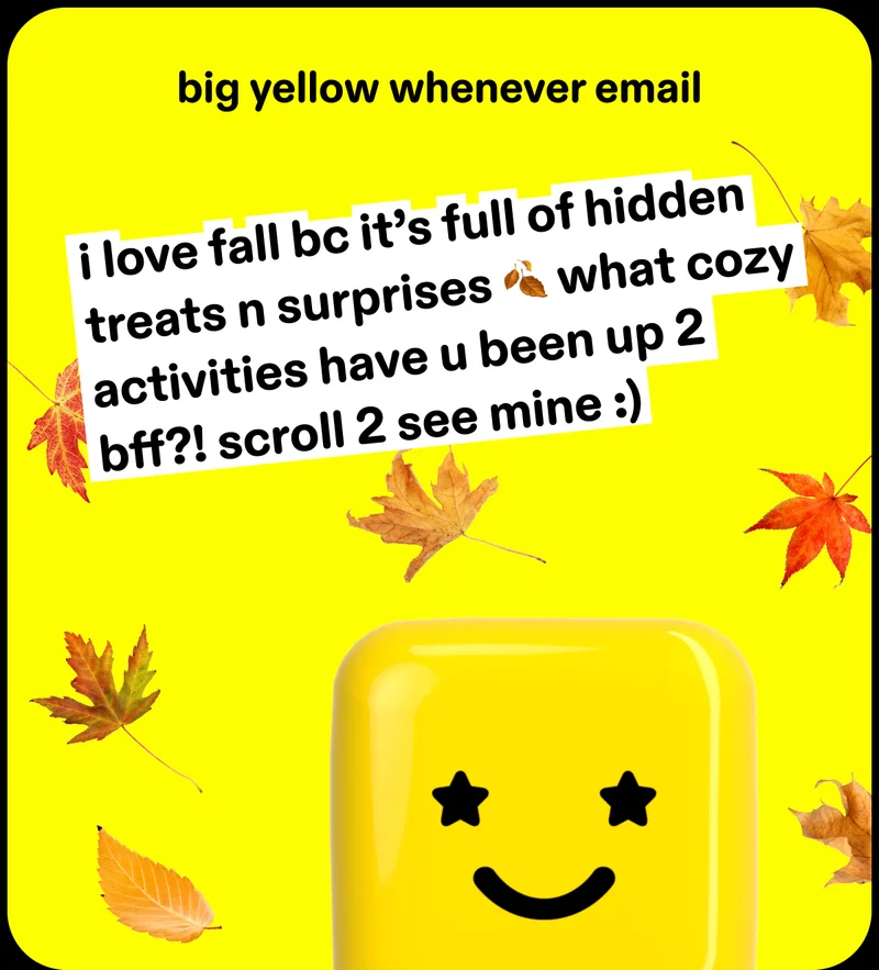 big yellow whenever email