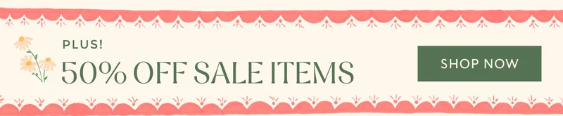 50% Off Sale Items Plus! Shop now