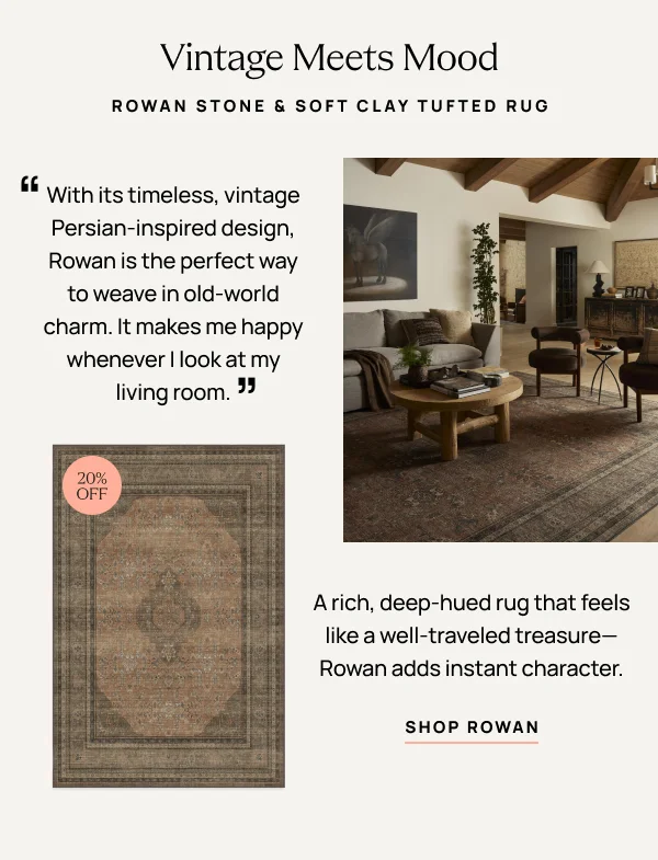 Rowan Stone and Soft Clay Tufted Rug