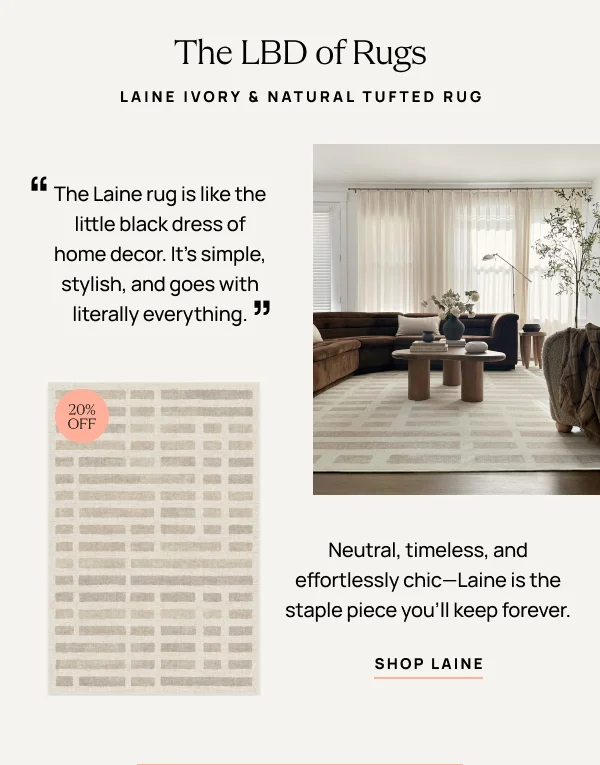 Laine Ivory and Natural Tufted Rug