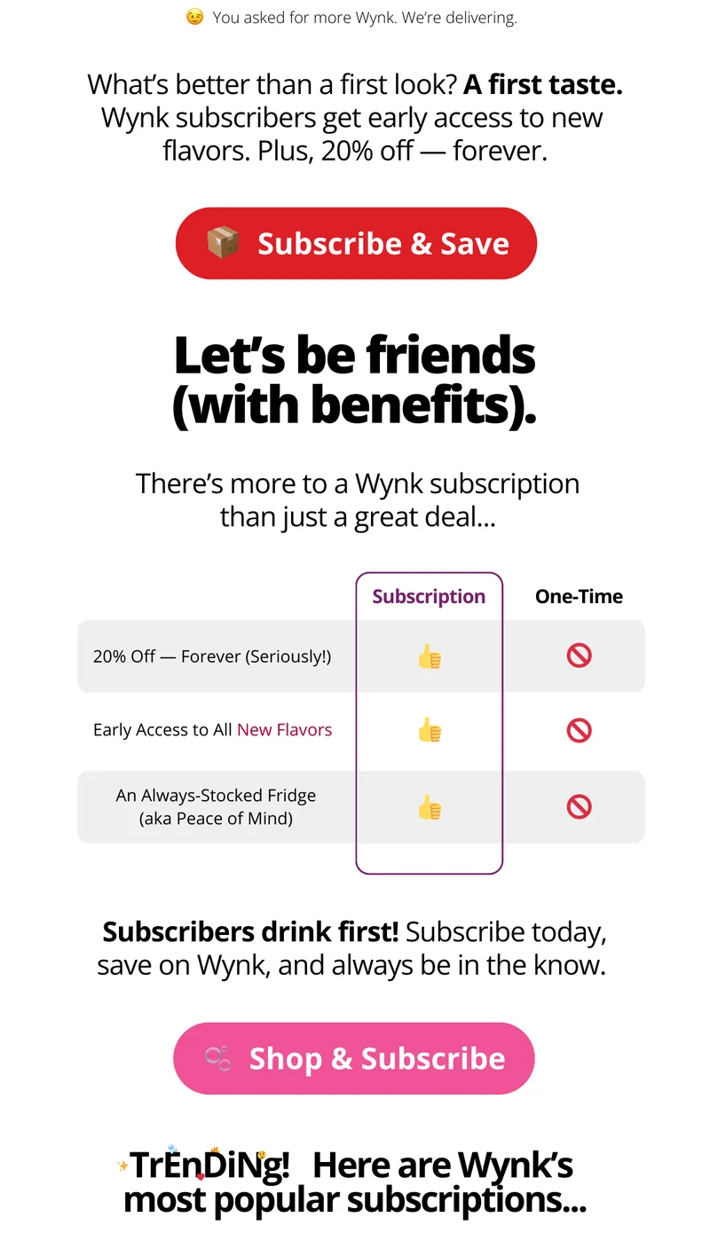 Subscribe and save 20%...forever!