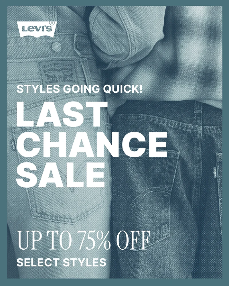 UP TO 75% OFF SELECT STYLES