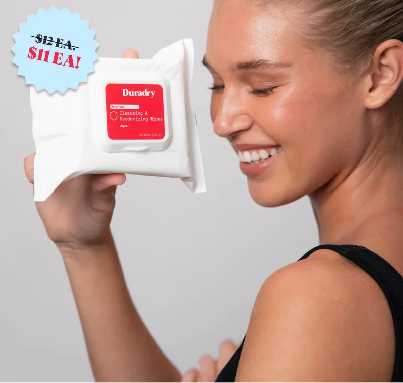 Duradry  Cleansing & Deodorizing Wipes