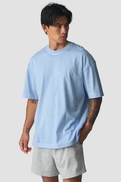 Image of Everyday Relaxed T-Shirt Vintage Dye Stonewashed Arctic Blue
