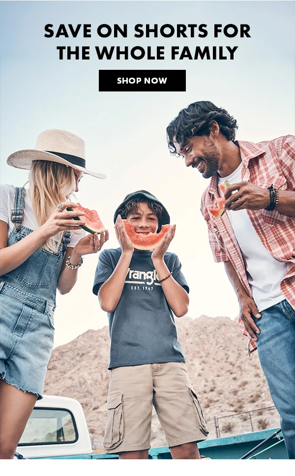 Save on shorts for  the whole family. Shop Now