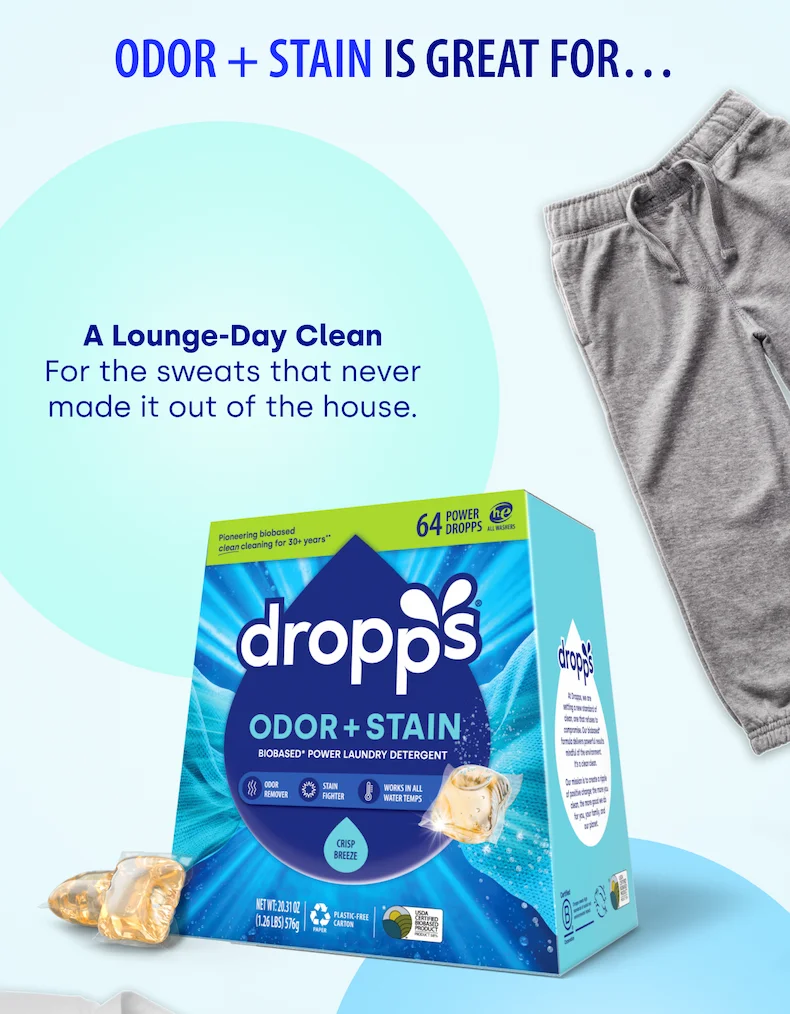 Odor + Stain is Great for…A Lounge-Day Clean For the sweats that never made it out of the house.