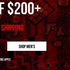 25% off $150, 30% off $200 Shop Men's