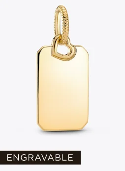 Engravable Rectangle Tag Pendant