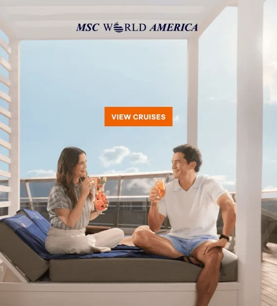 MSC World America – 1 Week Until World-Class Sips & Sweets – Click to View Cruises & Book Now MSC World America – 1 Week Until World-Class Sips & Sweets – Click to View Cruises & Book Now