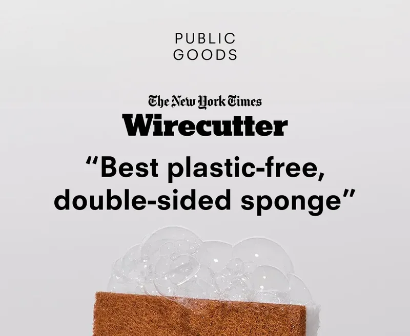 The New York Times Wirecutter "Best plastic-free, double-sided sponge"