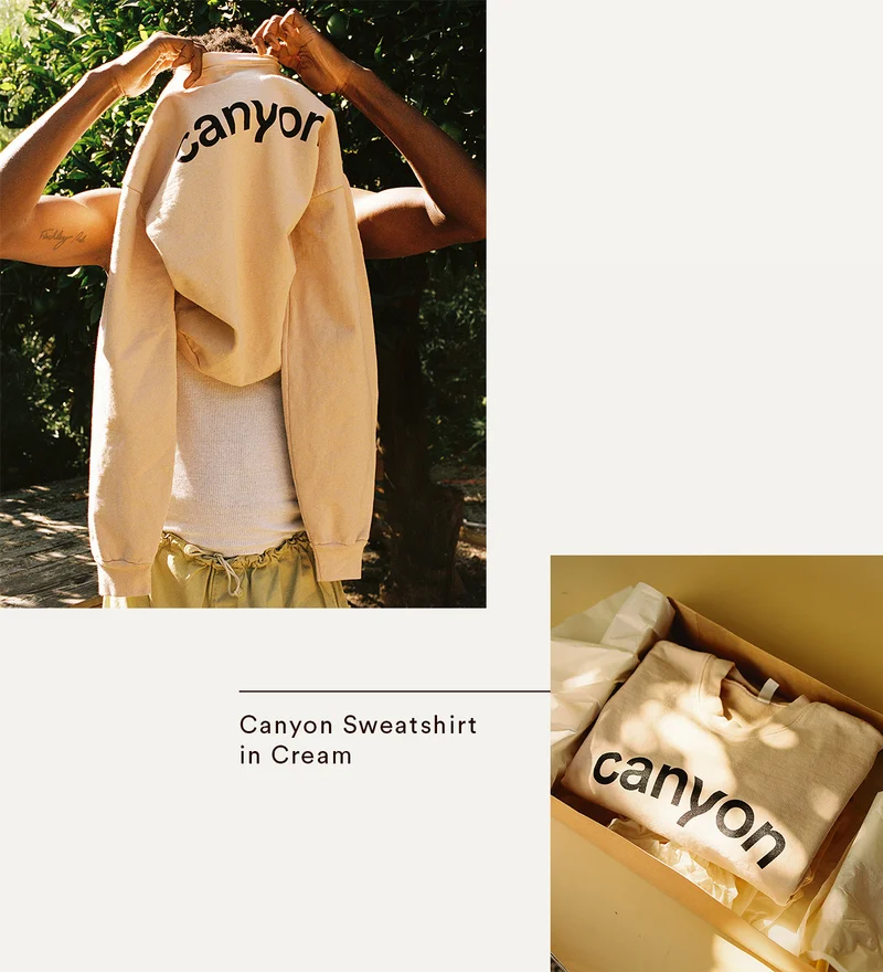 Canyon Sweatshirt in Cream