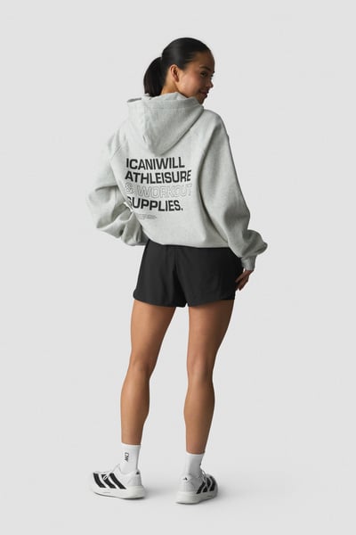 Image of Everyday Hoodie Print White Melange
