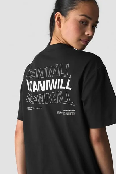 Image of Everyday Cotton T-shirt Print Black