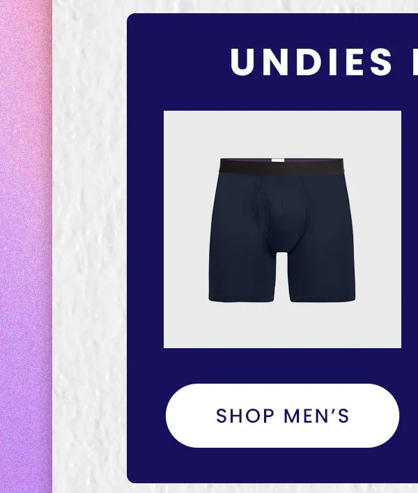Undies from $8 | Shop Men's