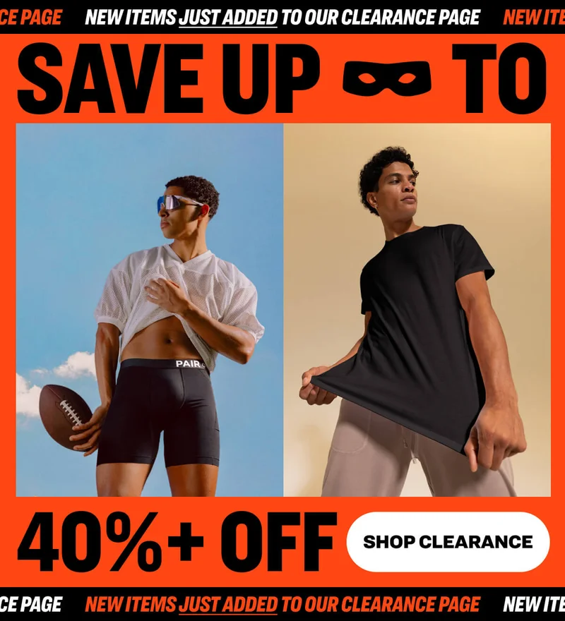 NEW ITEMS JUST ADDED TO OUR CLEARANCE PAGE Save up to 40%+ Off Shop Clearance
