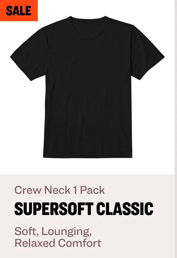 sale Crew Neck 1 Pack supersoft classic Soft, Lounging,  Relaxed Comfort
