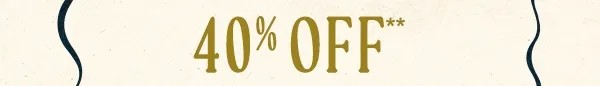 Up To 40% Off** in stock furniture, décor & more