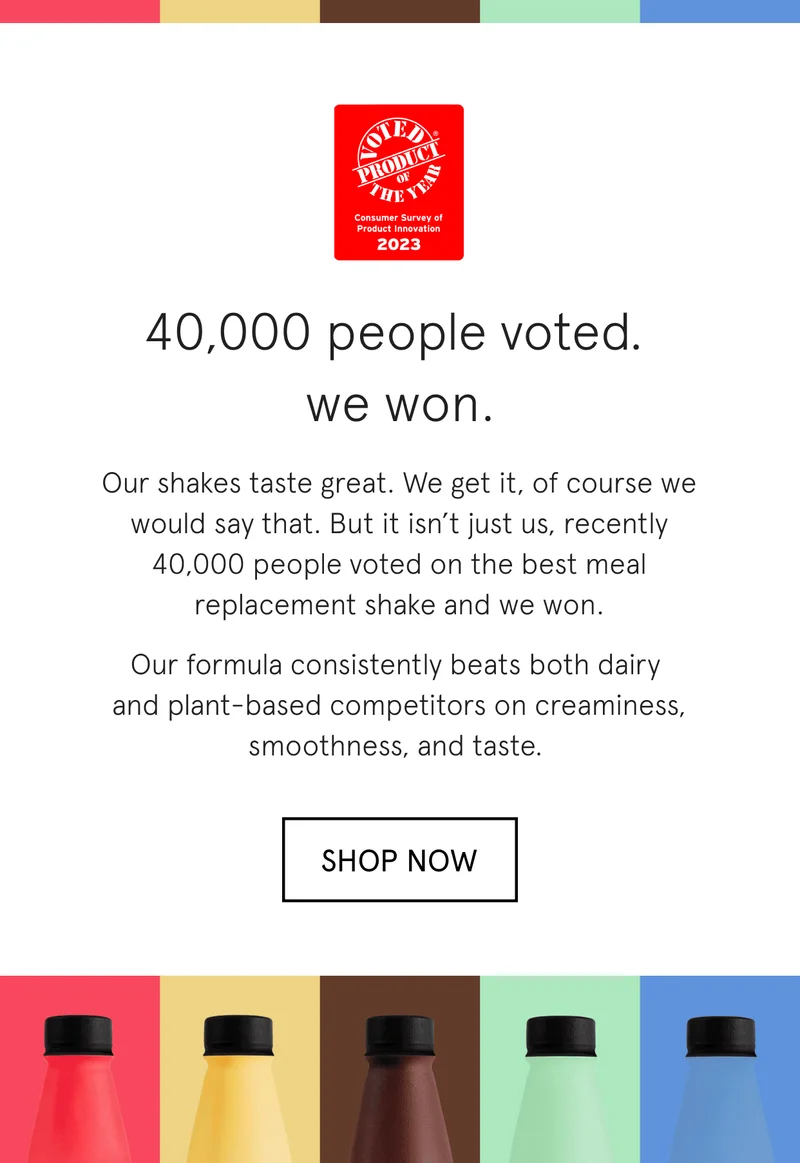 40,000 people voted, we won.