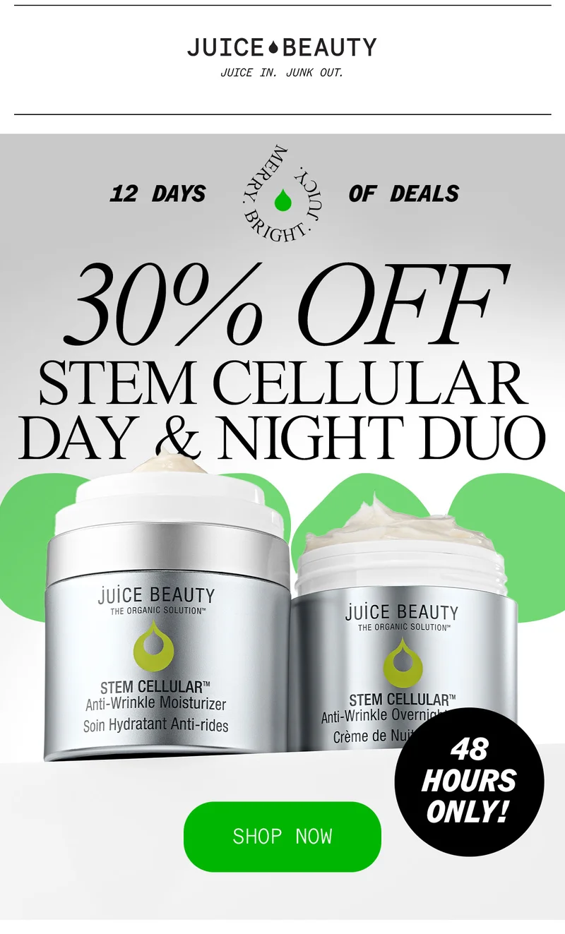 30% Off Stem Cellular Day & Night Duo