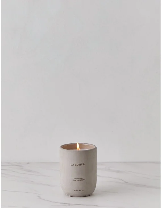 Vela Concreto Candle by La Boticá-Ceremony