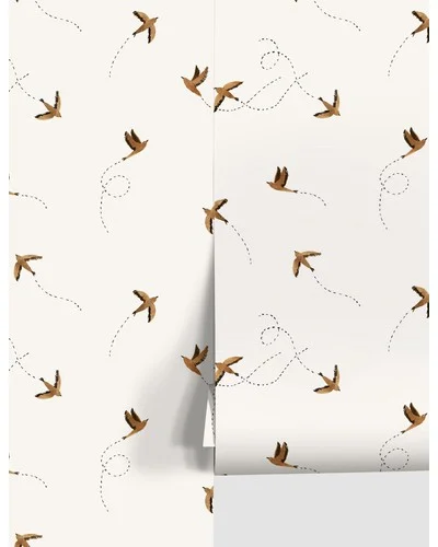 Sparrow Wallpaper by Rylee + Cru - Rust