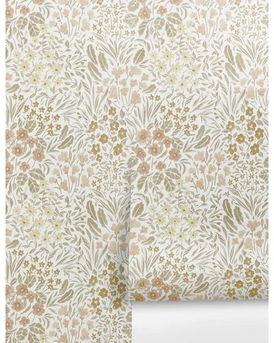 Floral Field Wallpaper by Rylee + Cru-Warm