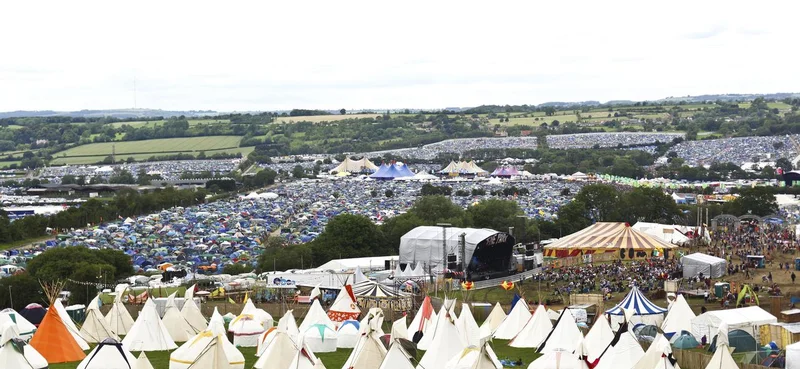 Camping sites at Glastonbury Festival 2011