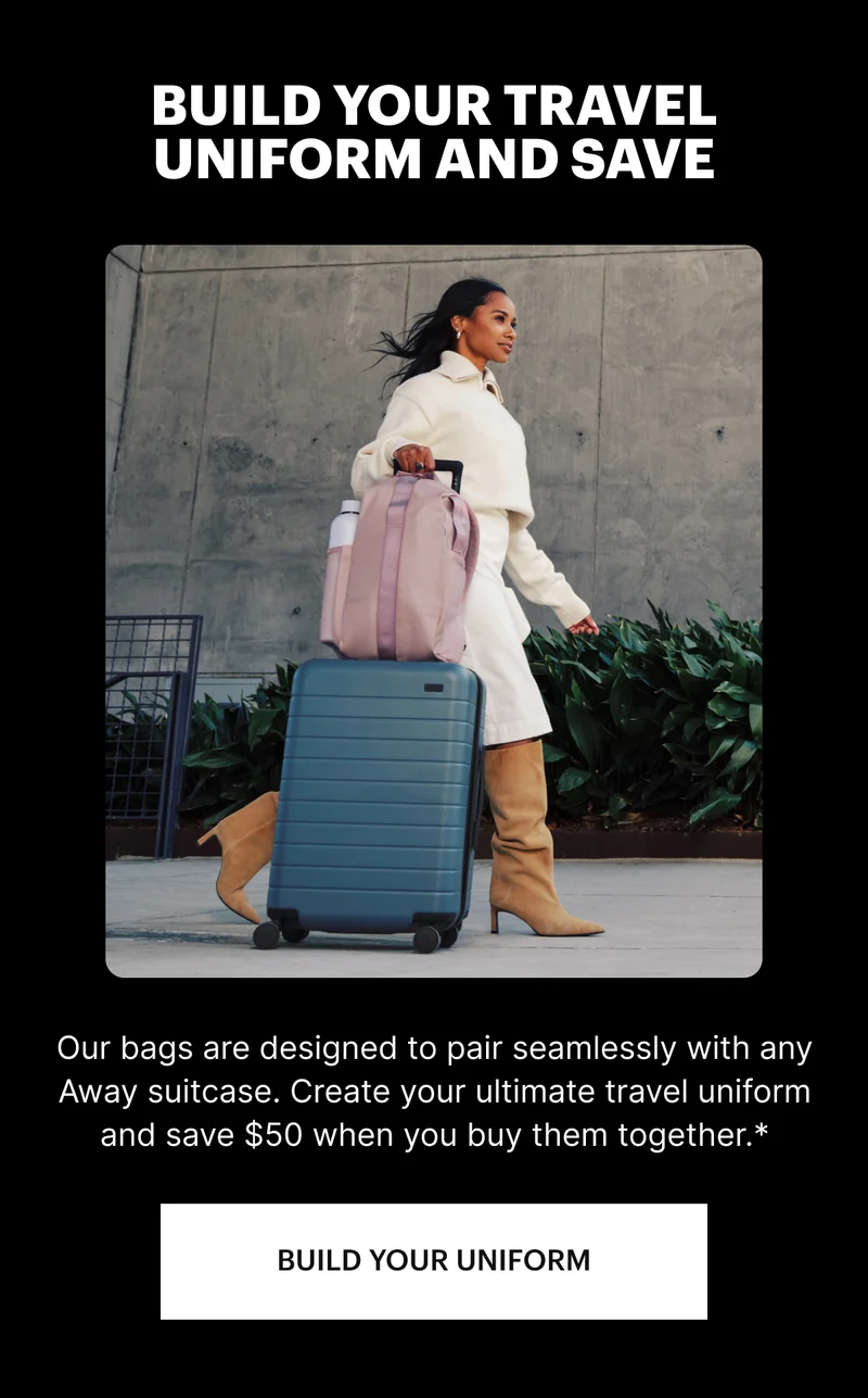 Made to last. Shop luggage.