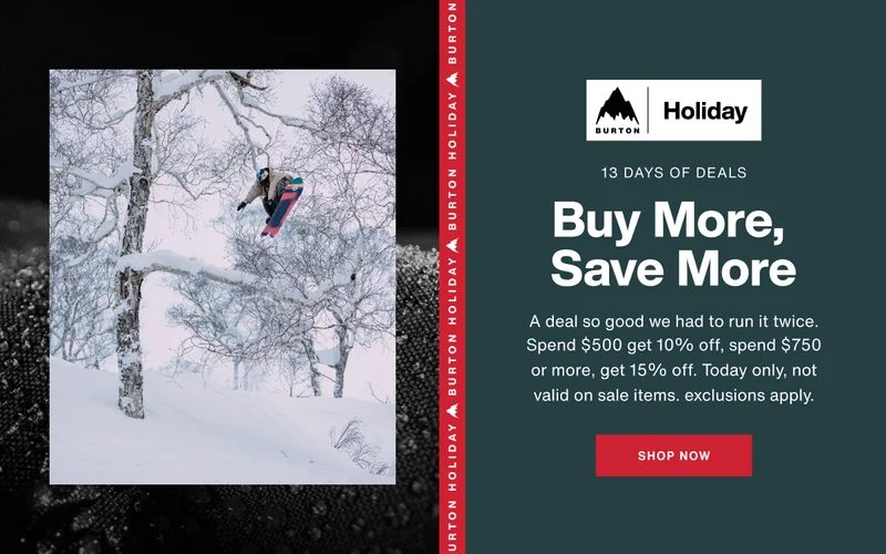 Today Only: Spend $500+ Get 10% Off, Spend $750+ Get 15% Off