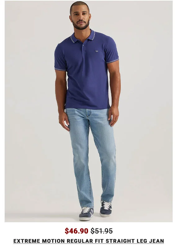 Men's Extreme Motion Regular Fit Straight Leg Jean