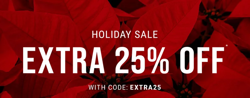 Holiday Sale Extra 25% Off* With Code : discount code