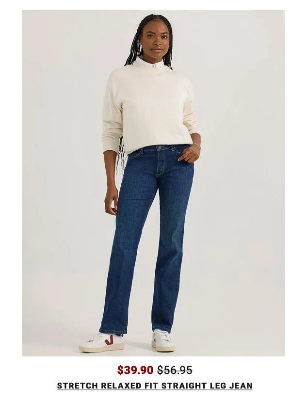 Women’s Stretch Relaxed Fit Straight Leg Jean