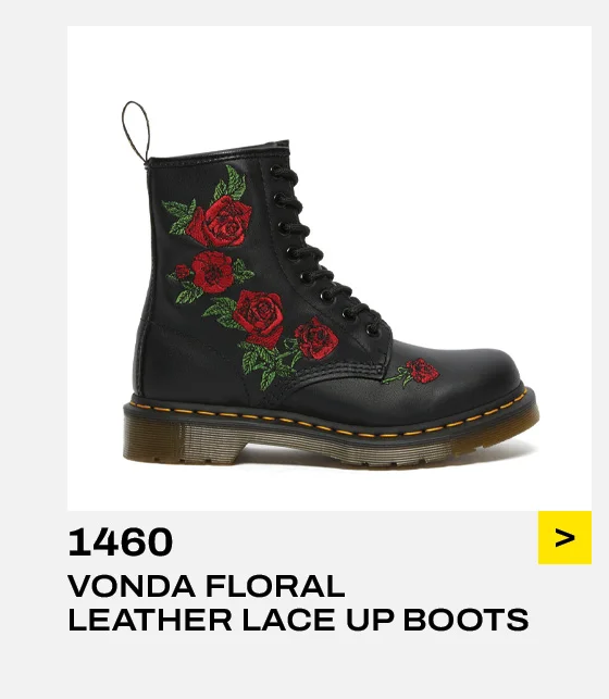 1460 Vonda Floral Leather Lace Up Boots