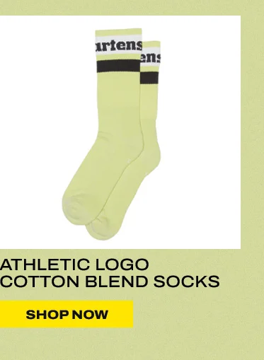 Athletic Logo Organic Cotton Blend Socks