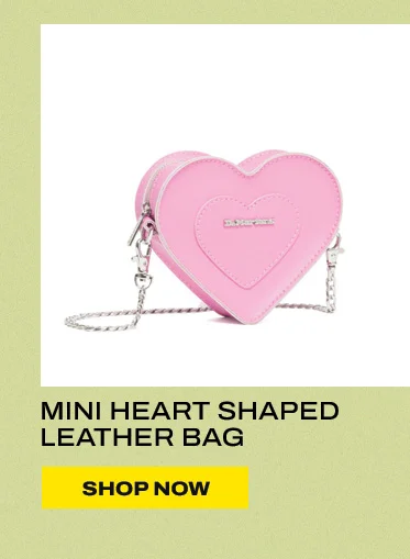 Mini Heart Shaped Leather Bag