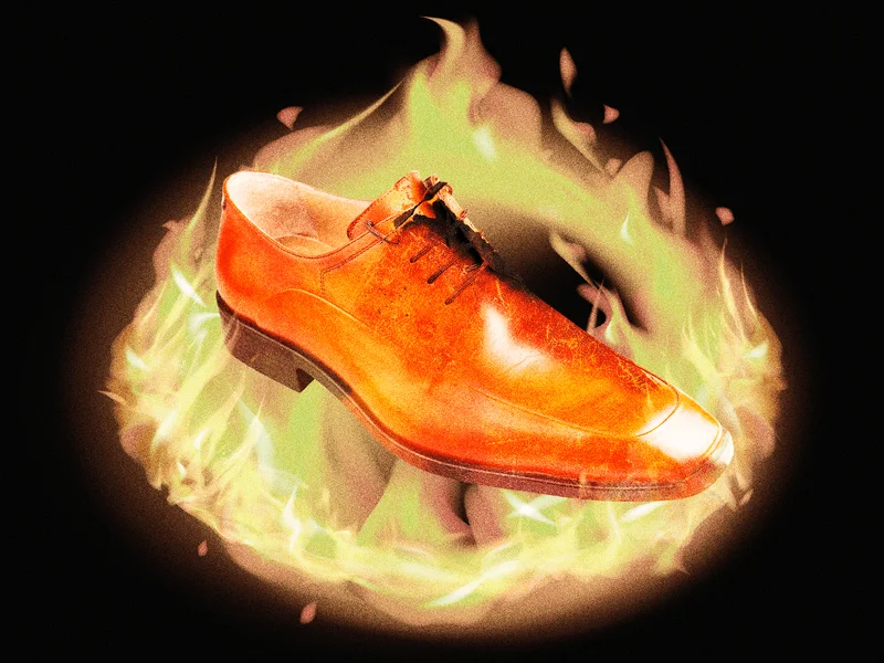 Burn your brown dress shoes.