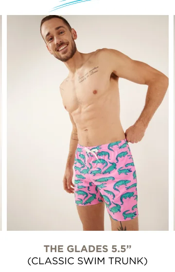 Classic Swim Trunk: The Glades 5.5''