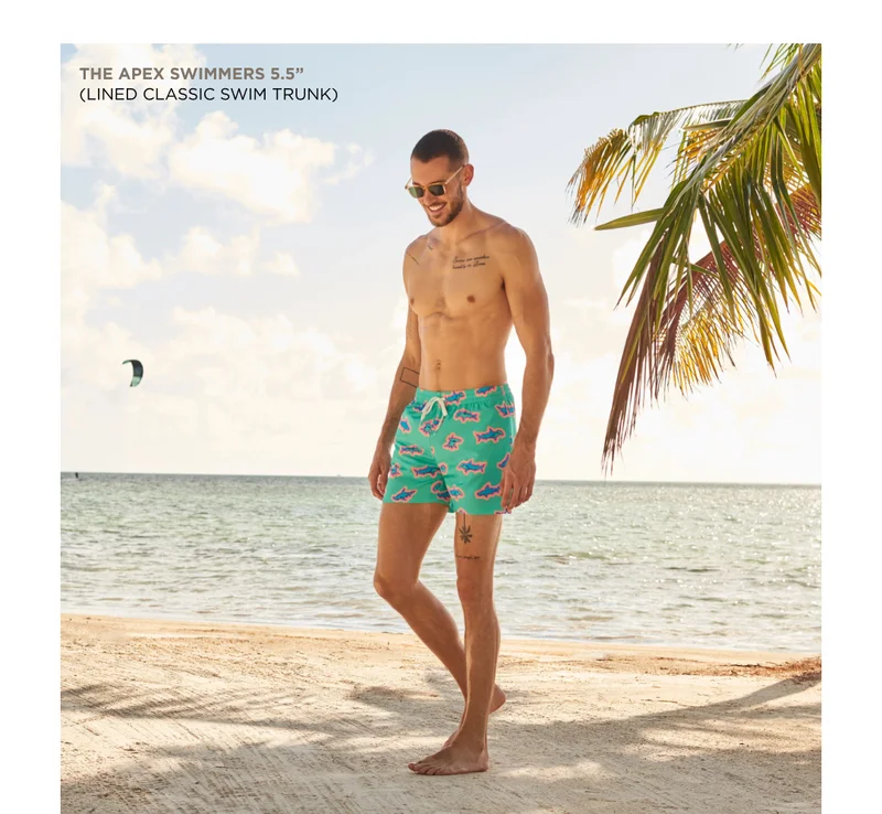 Lined Classic Swim Trunk: The Apex Swimmers 5.5''